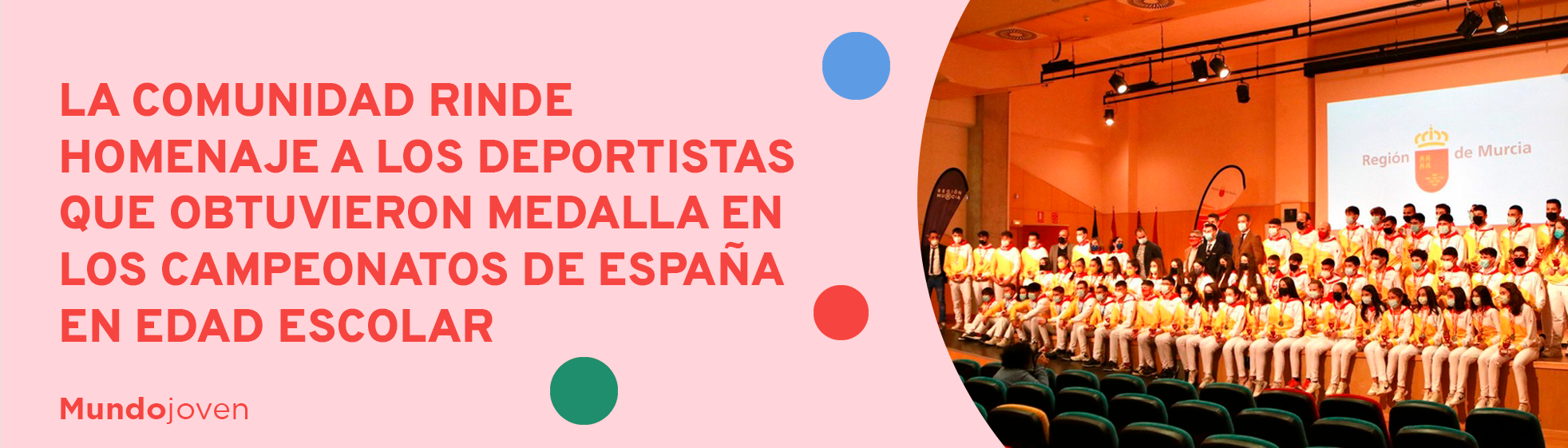 La Comunidad rinde homenaje a los deportistas que obtuvieron medalla en los Campeonatos de España en Edad Escolar
