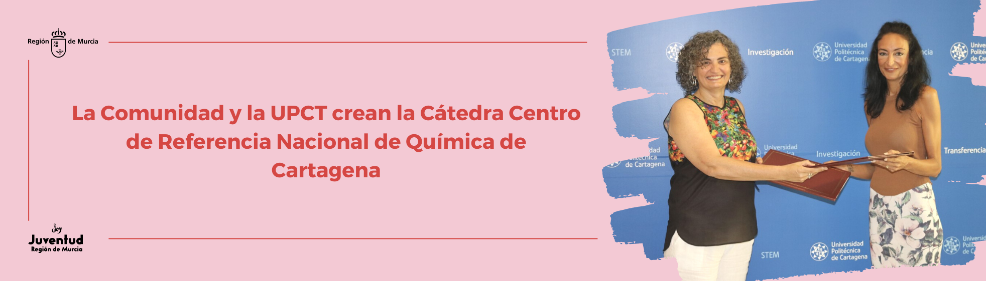 La Comunidad y la UPCT crean la Cátedra Centro de Referencia Nacional de Química de Cartagena