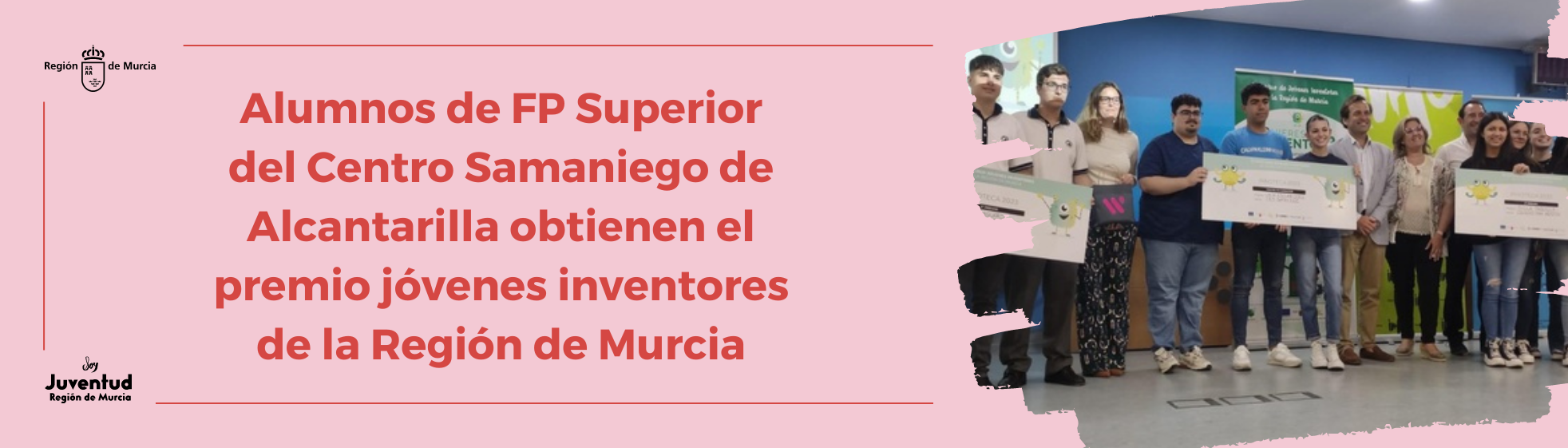 Alumnos de FP Superior del Centro Samaniego de Alcantarilla obtienen el premio jóvenes inventores de la Región