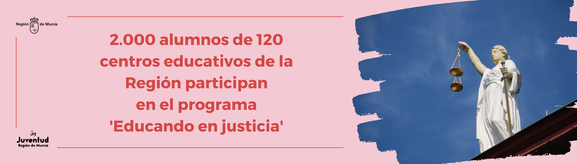 2.000 alumnos de 120 centros educativos de la Región participan en el programa 'Educando en justicia'