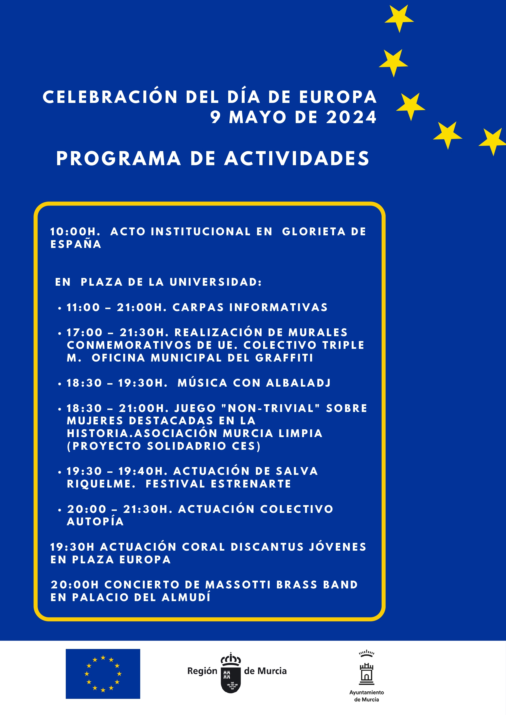 Programa de actividades del #díadeeuropa
